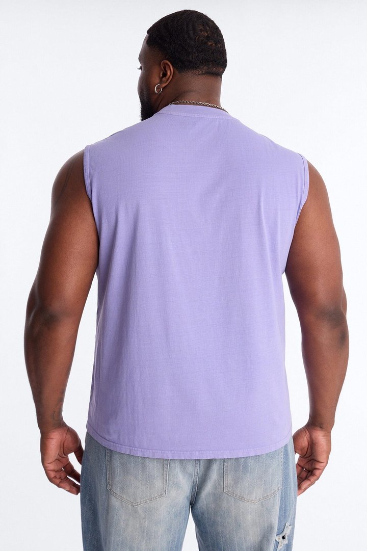 Cropped Muscle Tee - Lavender