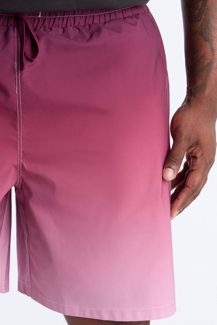 Relaxed Fade Away Ombre Short - Purple