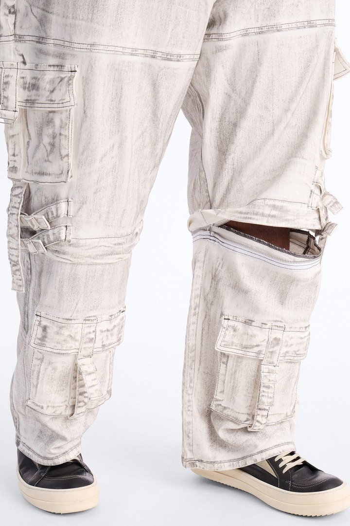 Morph City Switch Cargo Jean - Light Grey