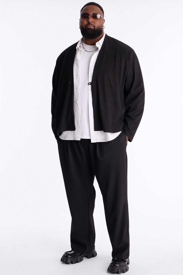 Show Up Shawl Collar Blazer - Black
