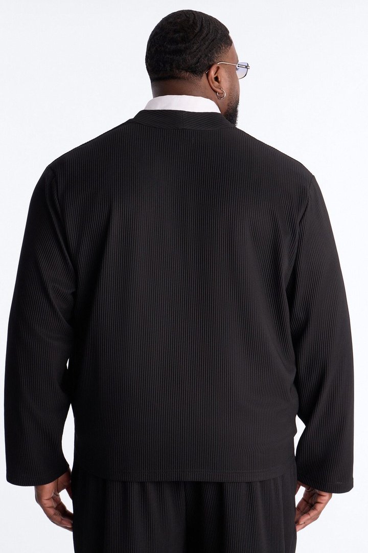 Show Up Shawl Collar Blazer - Black