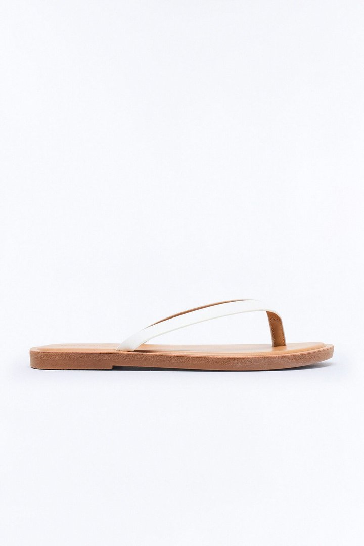 Luai Flip Flops - White