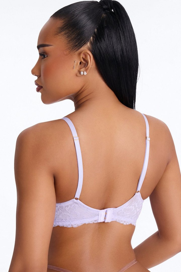 Nova Lace Unlined Bra - Lavender