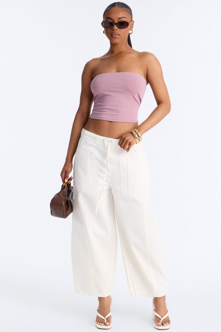 Lyla Double Lined Tube Top - Lilac