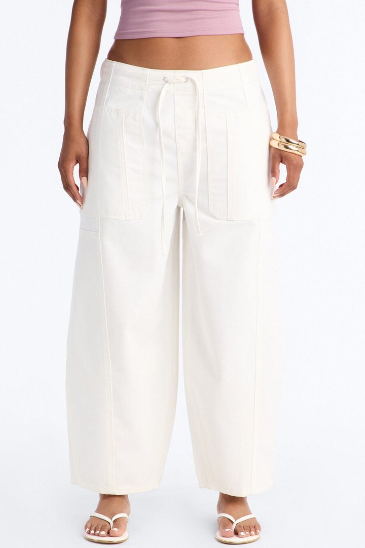 Cruise By Twill Barrel Pant 30″ - White
