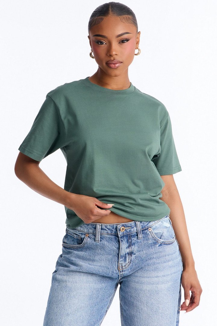 Random Tuesday Oversized T Shirt - Green