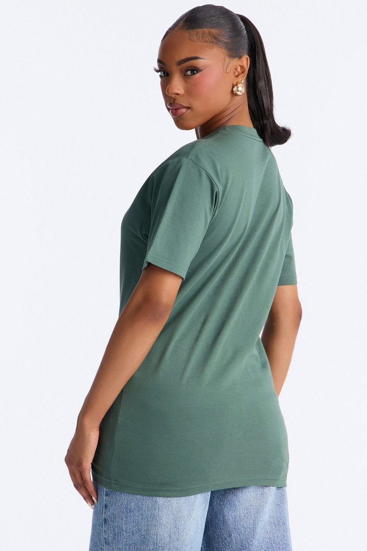 Random Tuesday Oversized T Shirt - Green