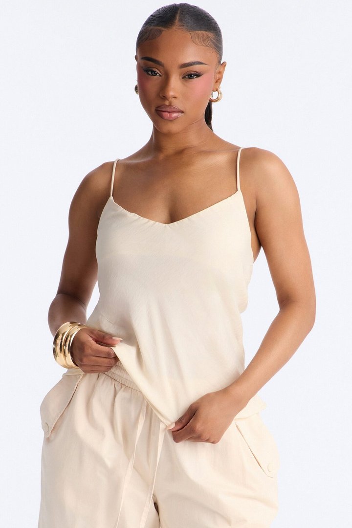 Elissa Airflow Camisole Top - Ivory