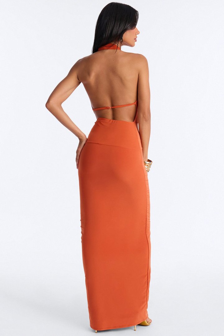 Meet My Energy Maxi Dress - Orange