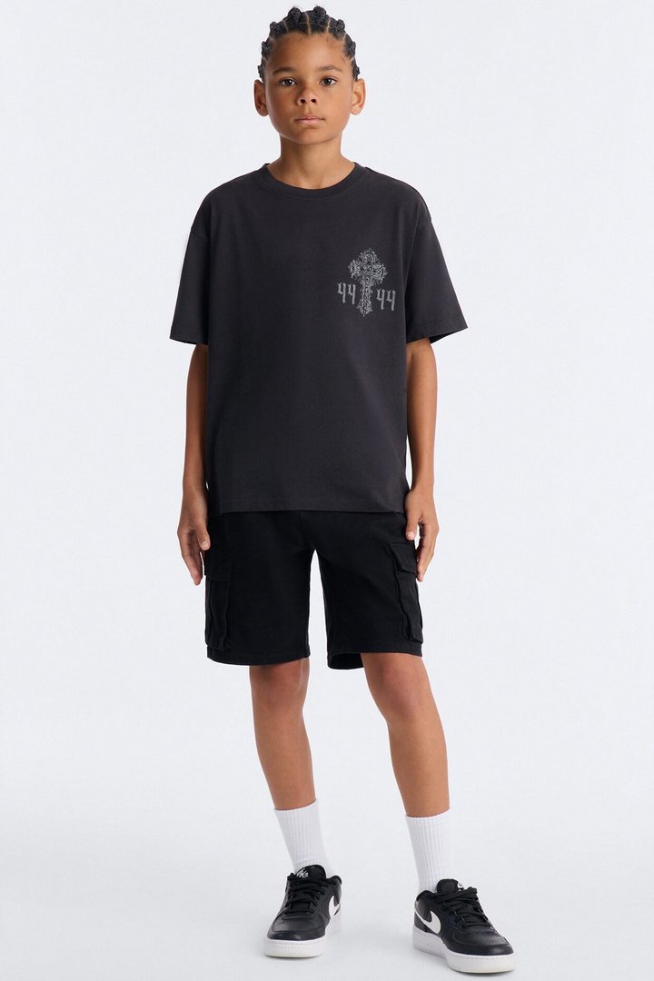 Mini Loyalty Truth Oversized Short Sleeve Tee - Black Wash