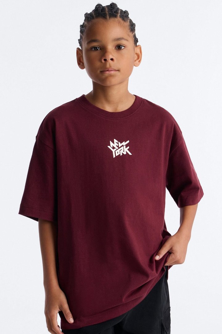 Mini New York Lifestyle Short Sleeve Tee - Chocolate