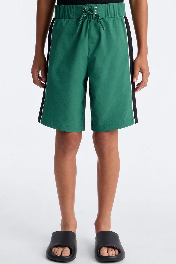 Mini Everyday Stretch Paneled Boardshorts - Green