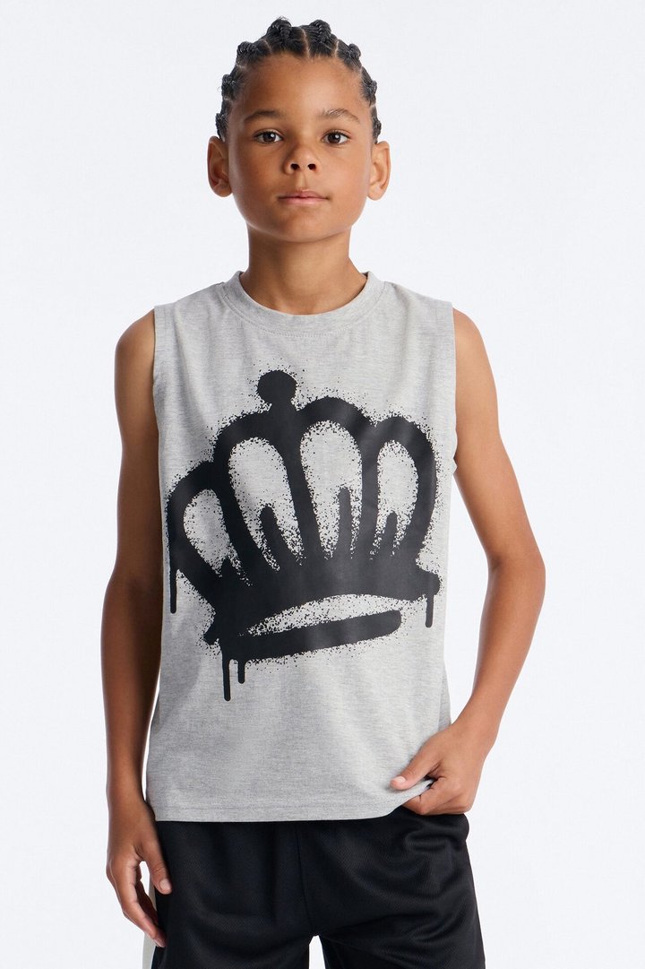 Mini Forever A King Mesh Short Set - Heather/Combo