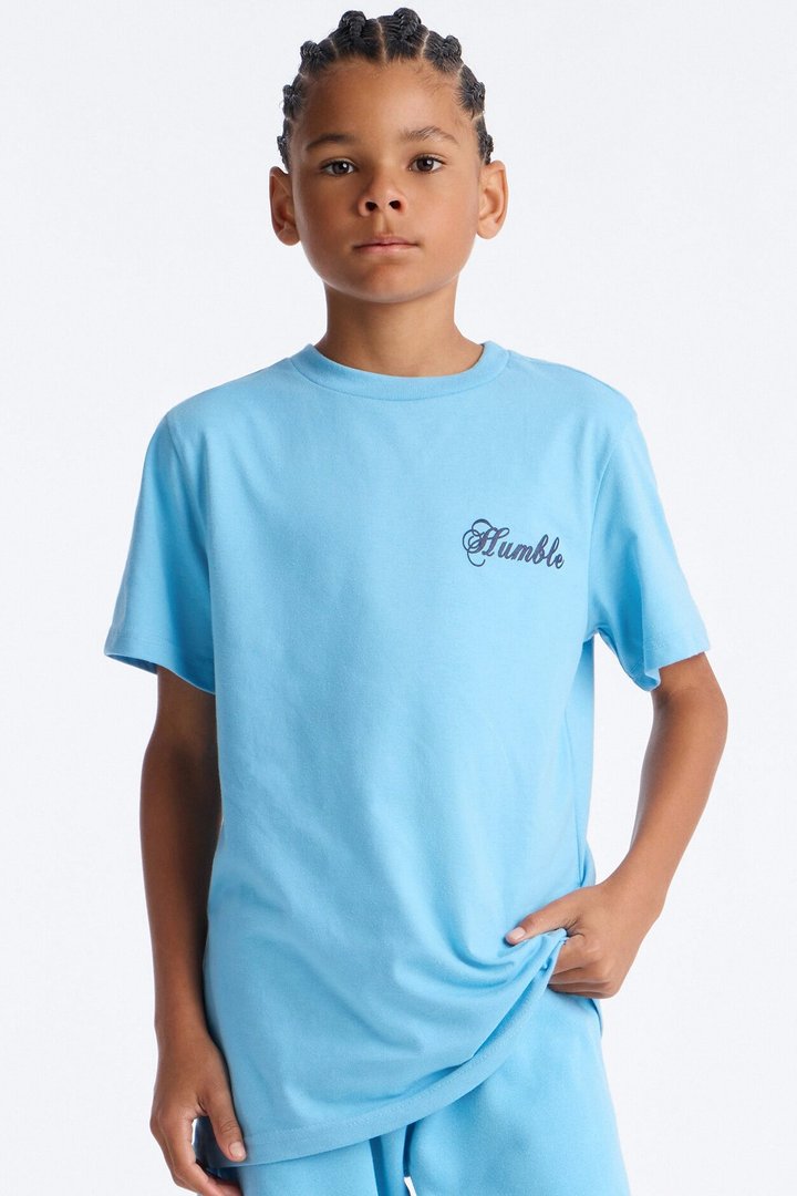 Mini Staying Humble Short Set - Light Blue