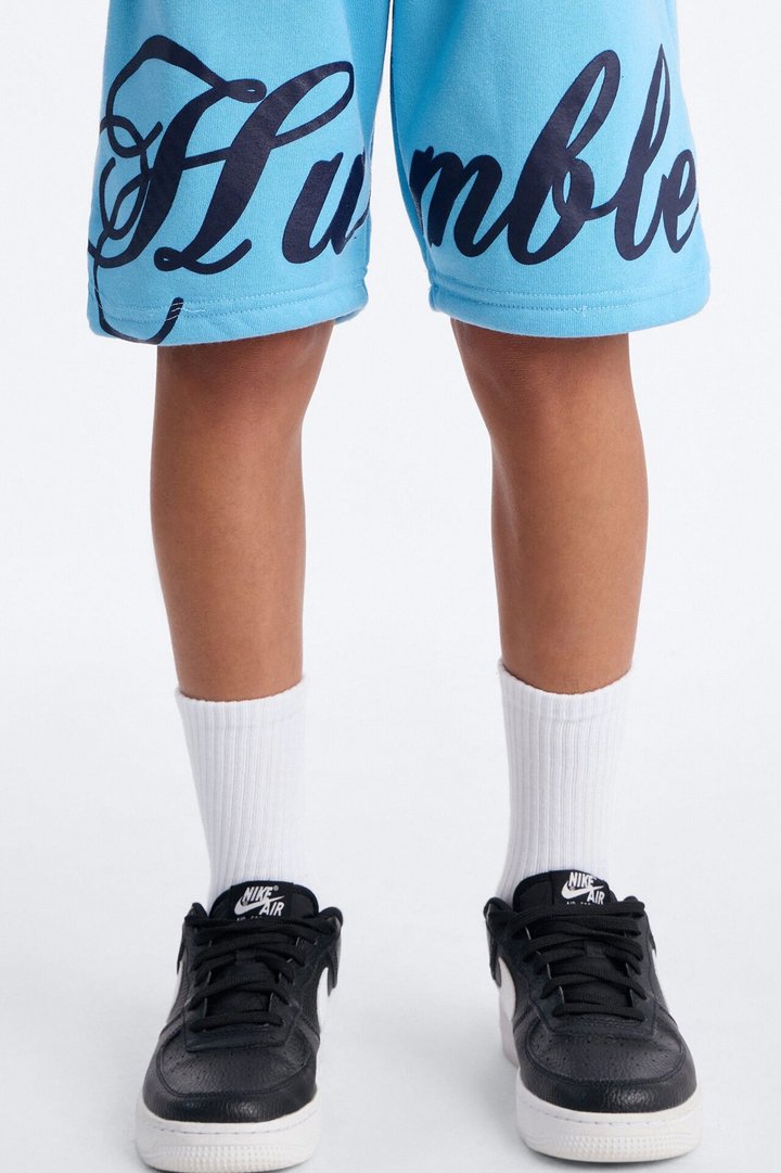 Mini Staying Humble Short Set - Light Blue