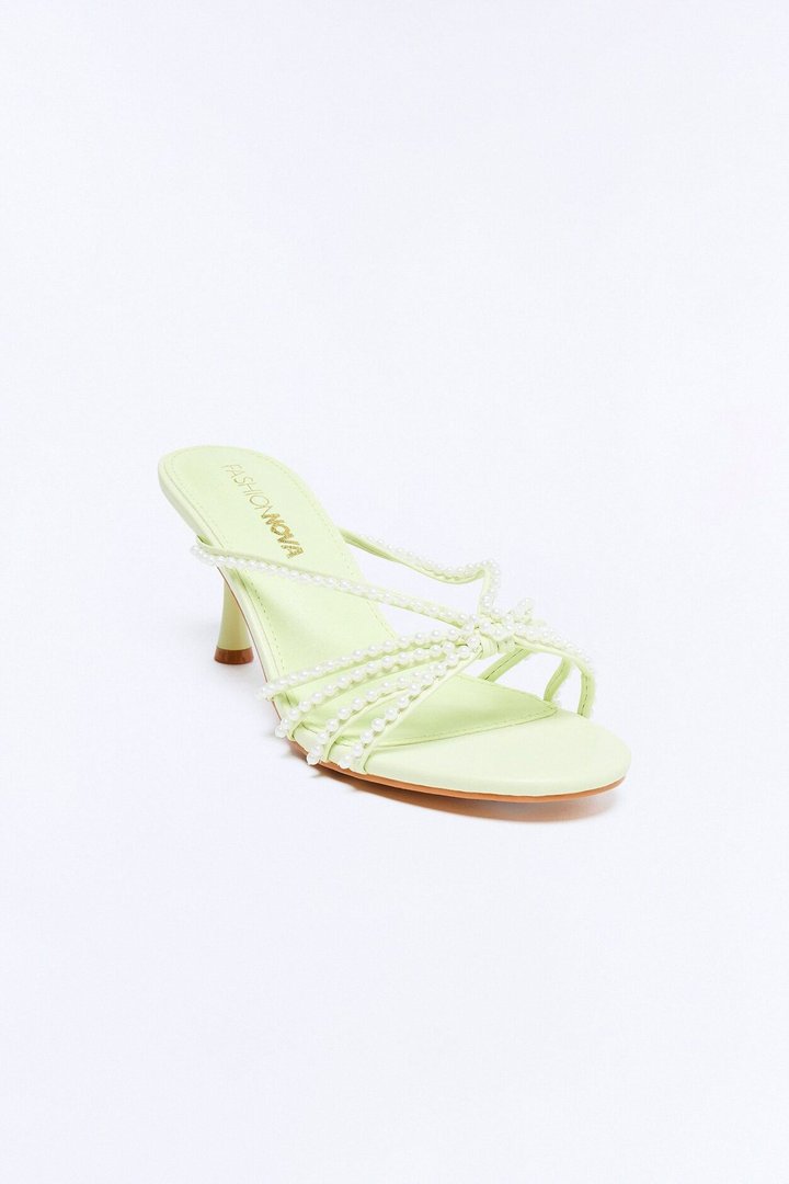 Mazey Pearl Heels - Green