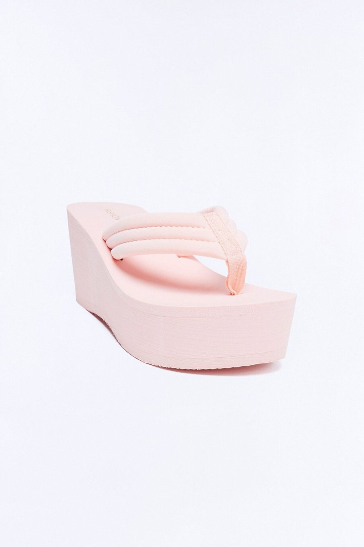 Gal Thong Platform Wedges - Blush