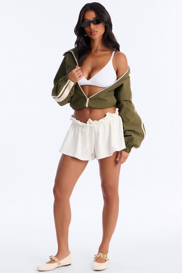 On The Go Low Rise Flowy Short - White