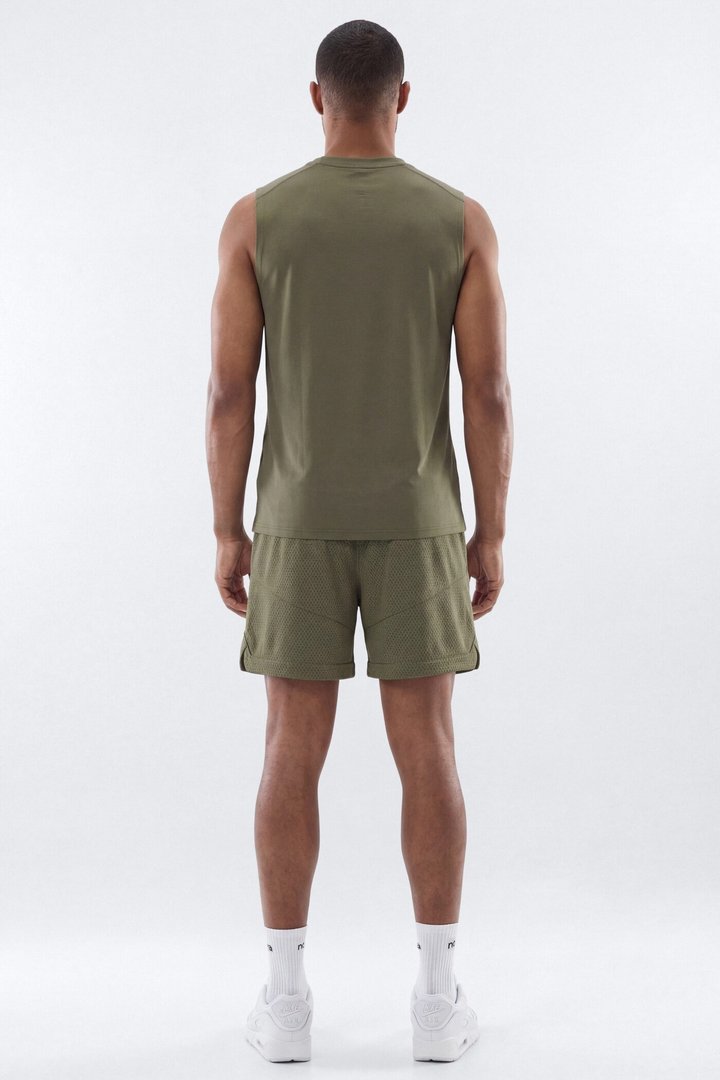 Athletic Mesh 7″ Basketball Shorts - Moss