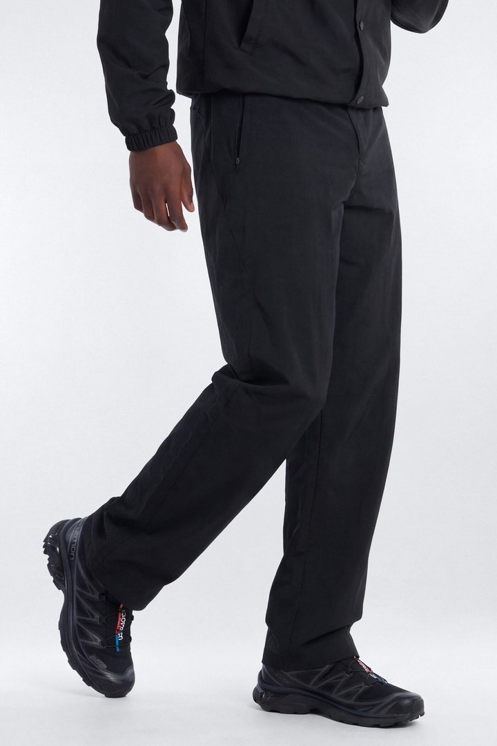 CoreNylon 32″ Front Snap Active Pants - Black
