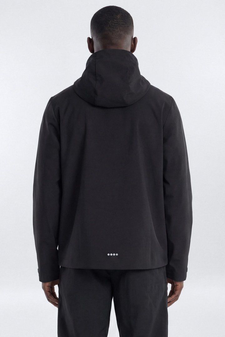 ActiveNylon™ Full Zip Hooded Jacket - Black