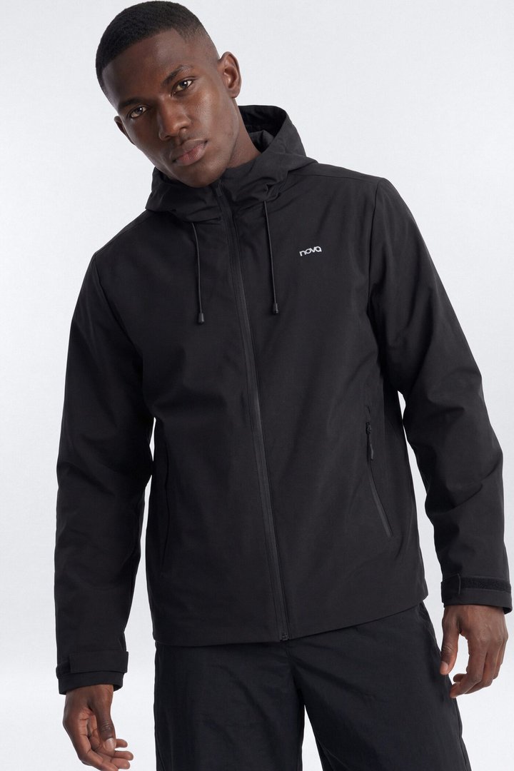ActiveNylon™ Full Zip Hooded Jacket - Black