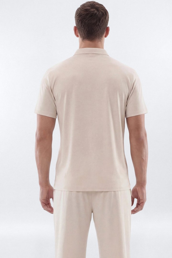 DryCore™ Active Polo Shirt - Oat Milk