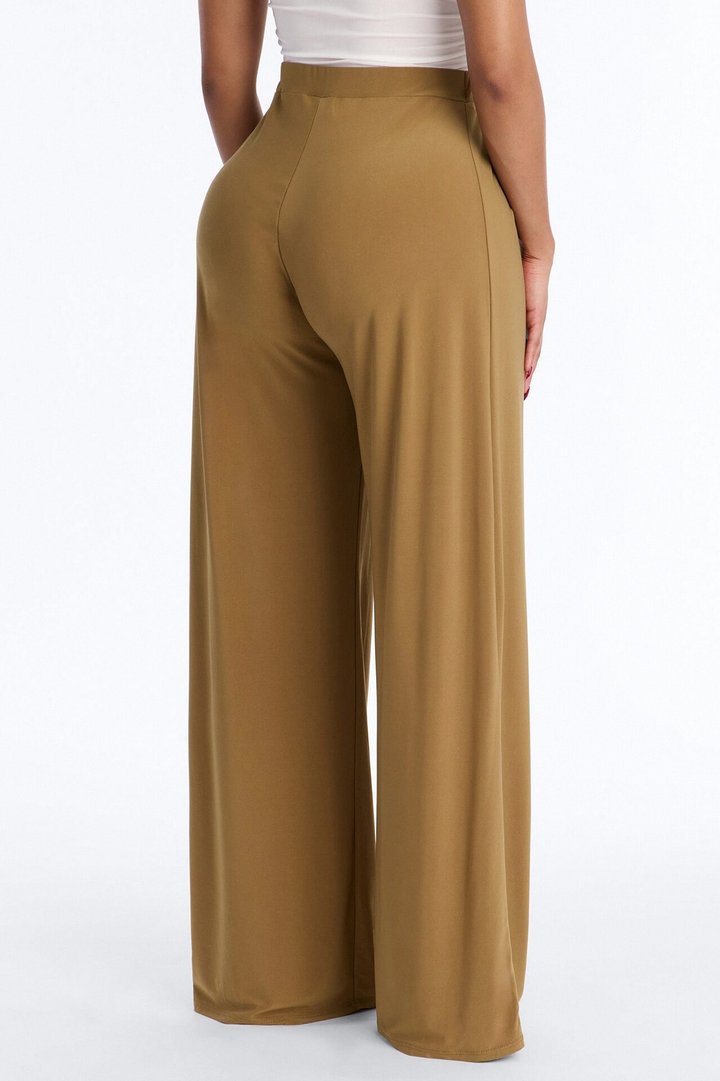 Dottie Slinky Relaxed Wide Leg Pant 32″ - Olive