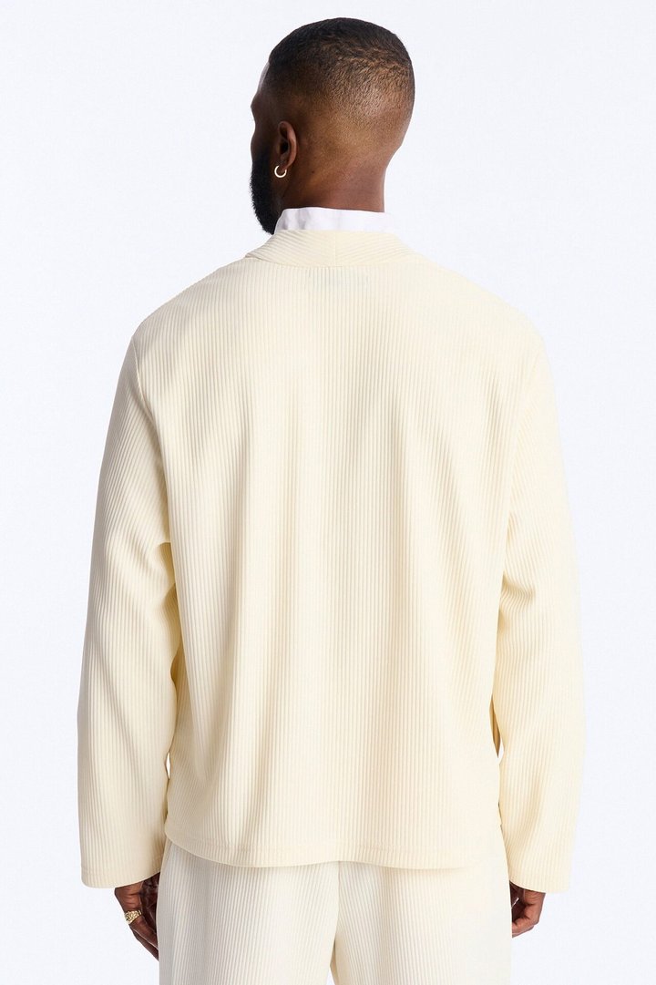 Show Up Shawl Collar Blazer - Cream