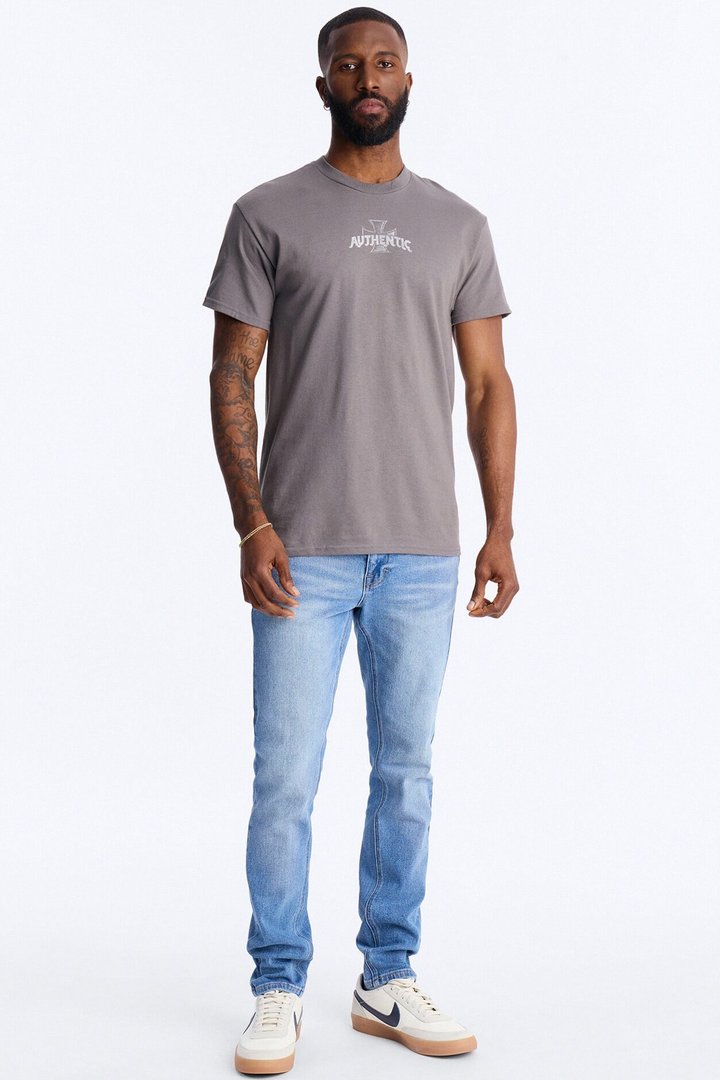 Authentic Vibes Short Sleeve Tee - Charcoal