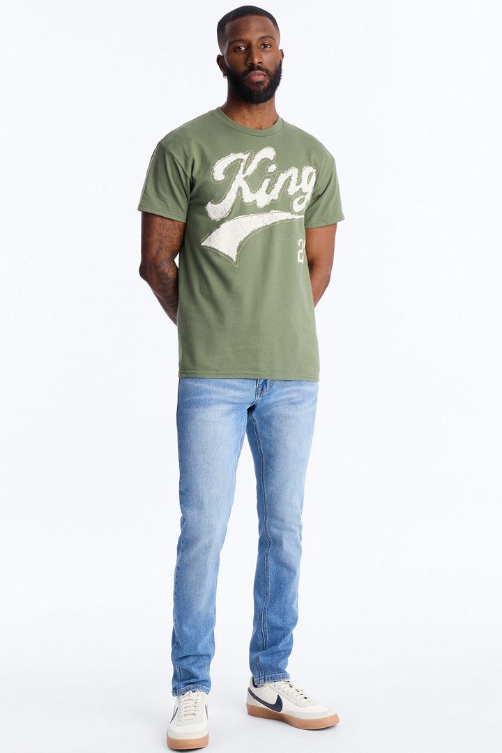 King Type Short Sleeve Tee - Olive