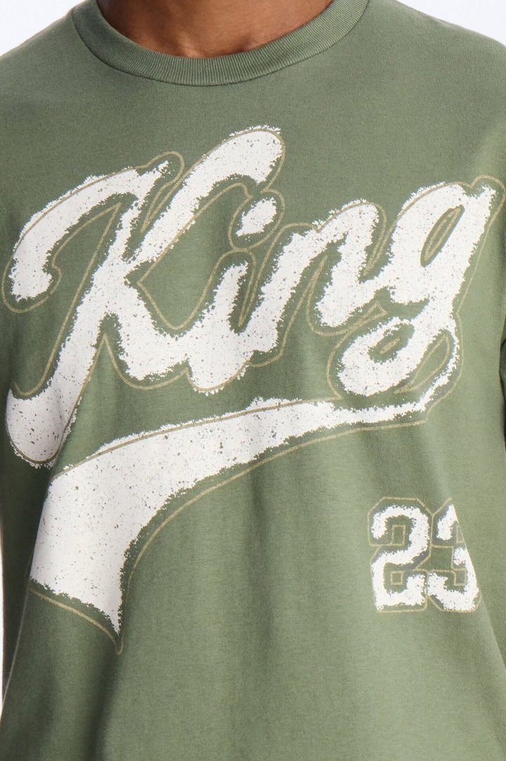 King Type Short Sleeve Tee - Olive