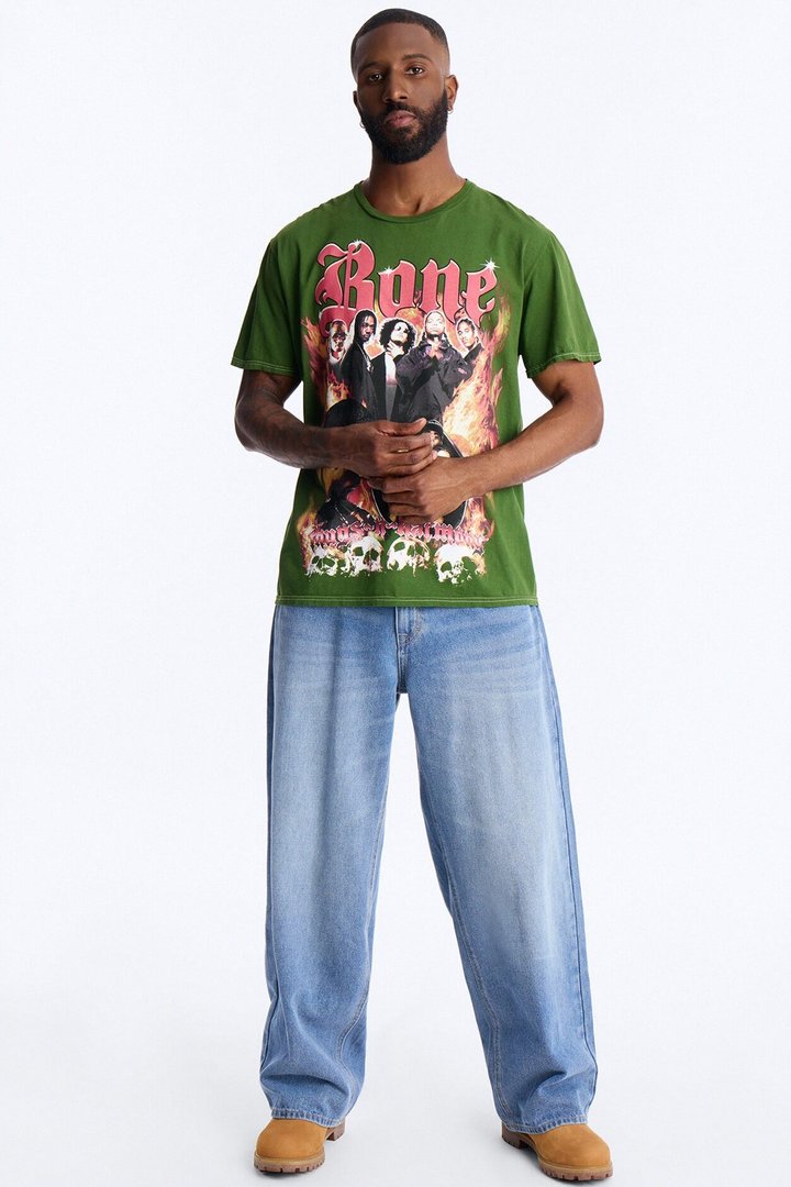 Bone Thugs N Harmony The Crossroads Vintage Short Sleeve Tee - Hunter Green
