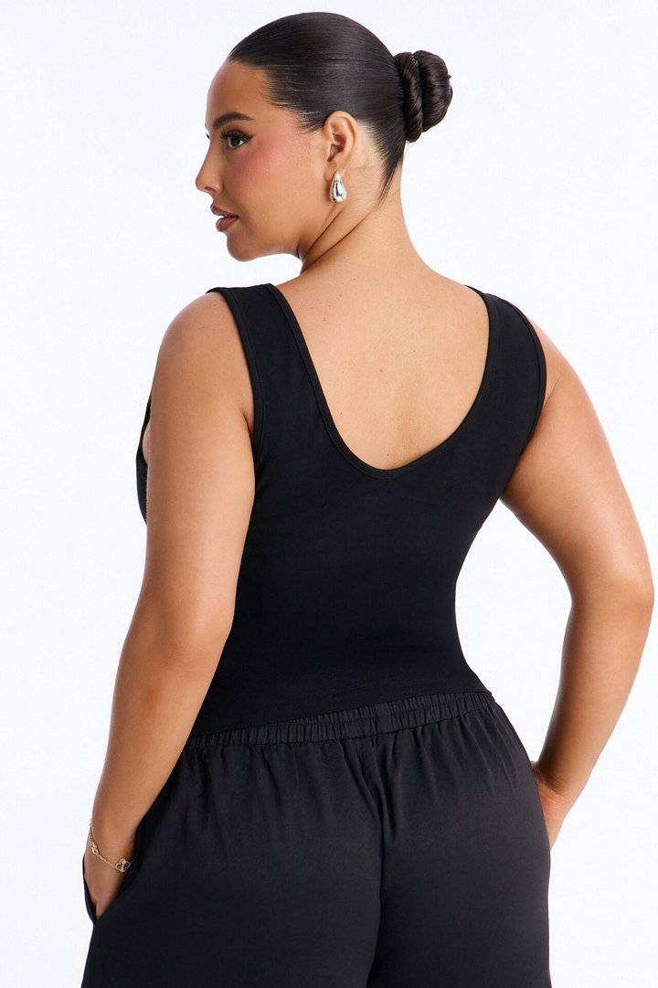 Showgirl Bra Tank Top - Black