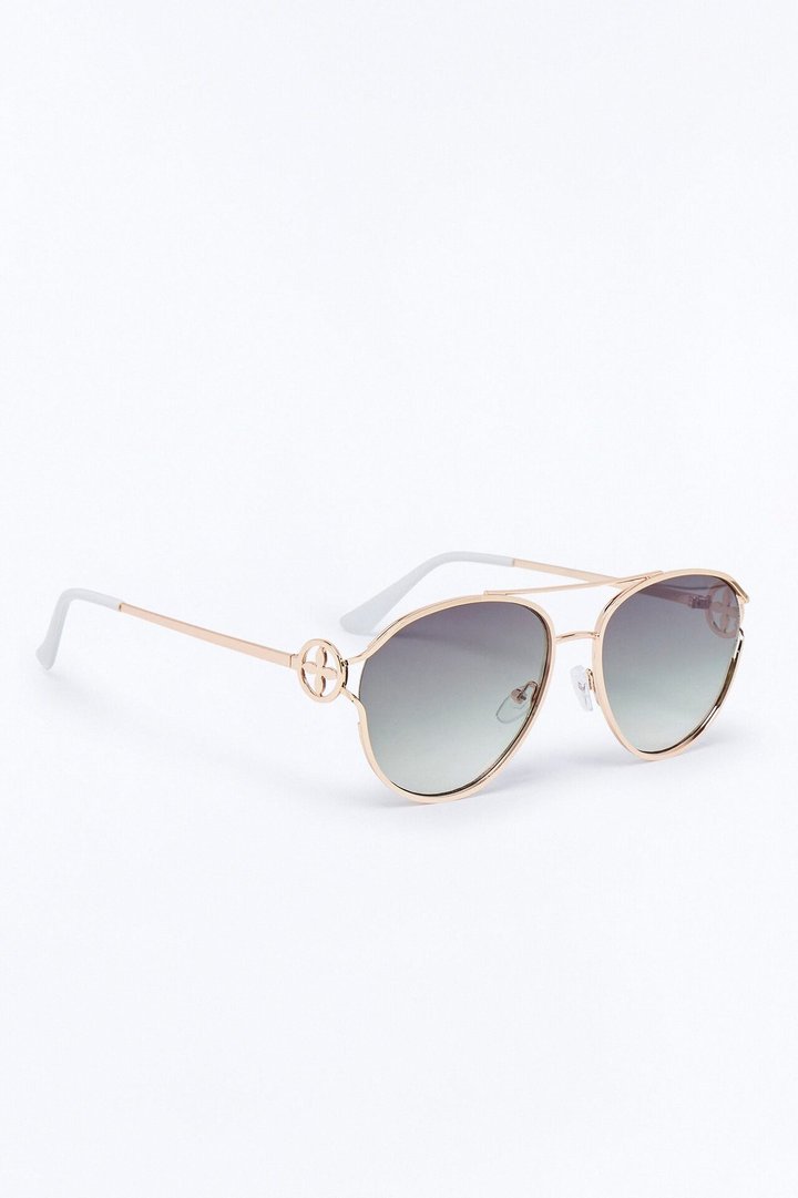 Pilots Cabin Sunglasses - White/Gold