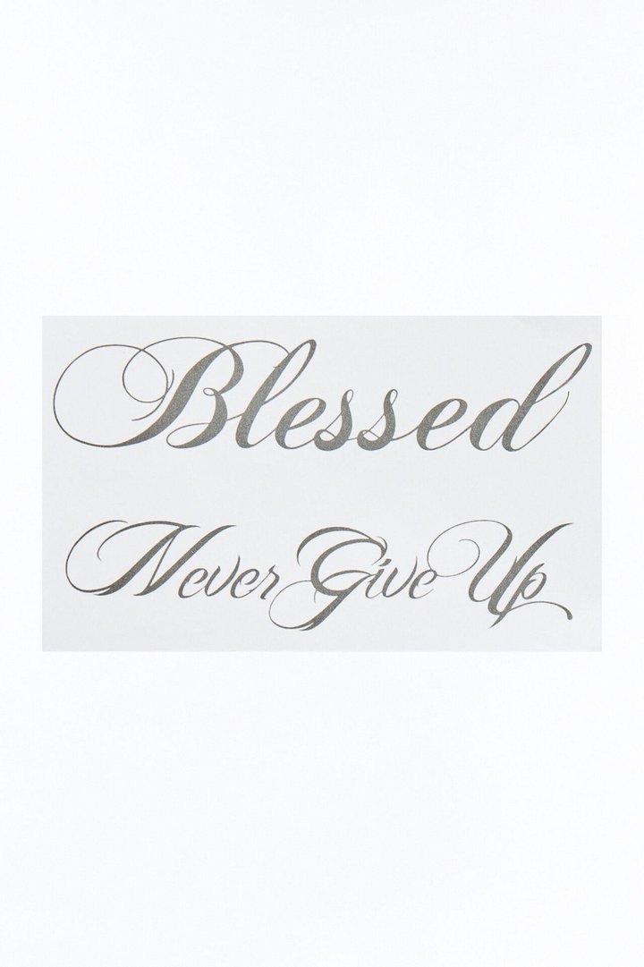 Blessed Set Of Two Temporary Tattoo - Black