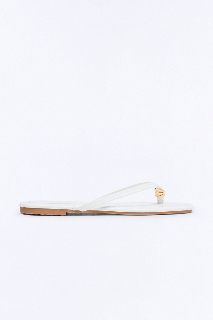 Seneca Flip Flops - White