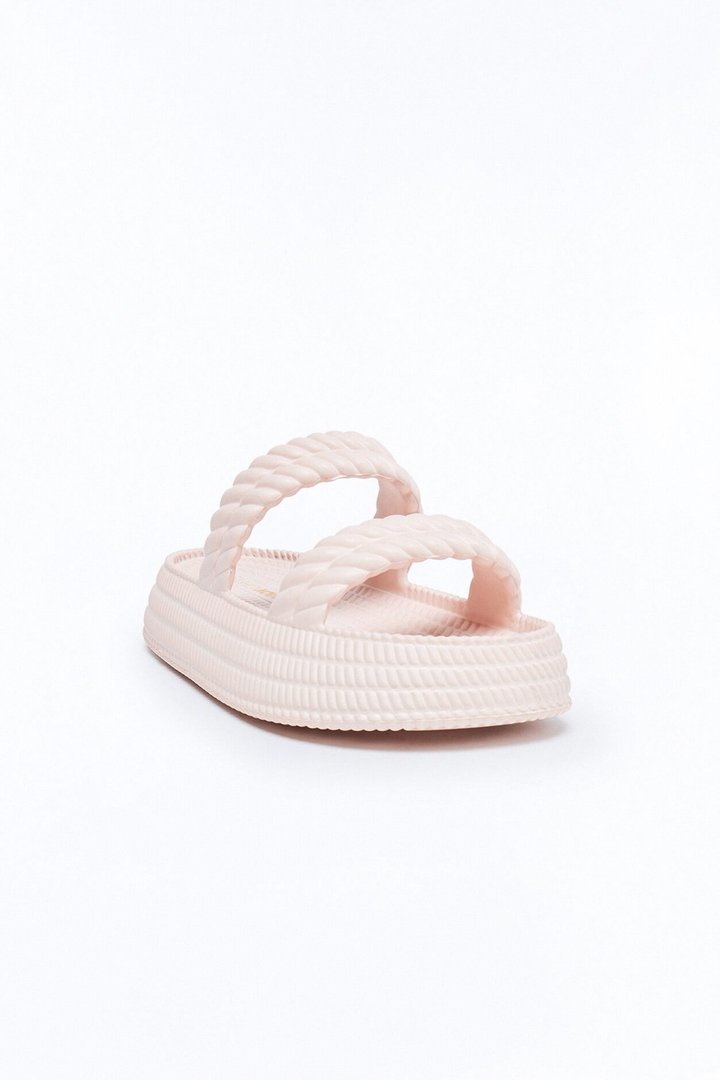 Murray Braided Slip On Slides - Light Pink