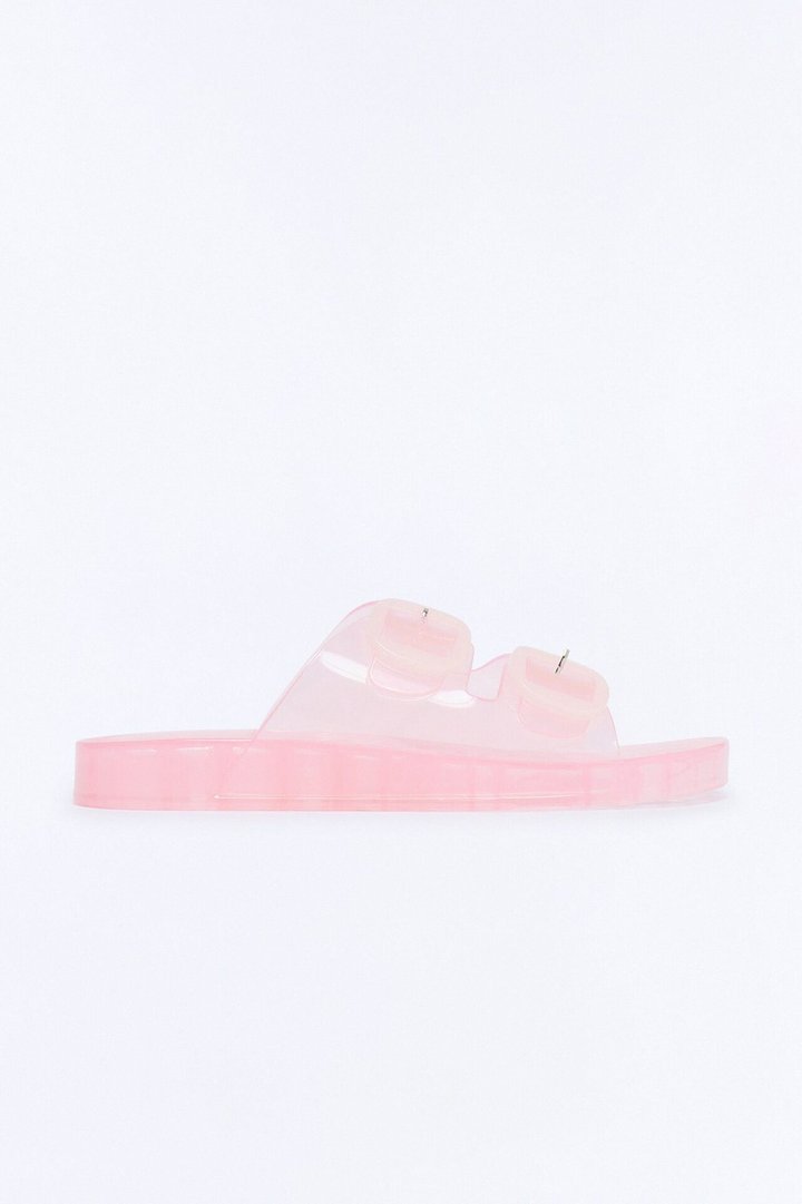 Allie Double Buckle Slides - Pink