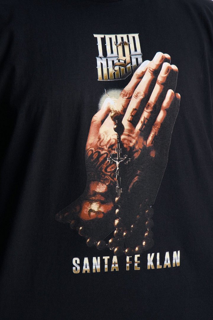 Santa Fe Klan Praying Hands Short Sleeve Tee - Black