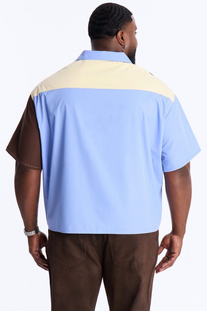 Boxy Retro Lane Button Up - Multi Color