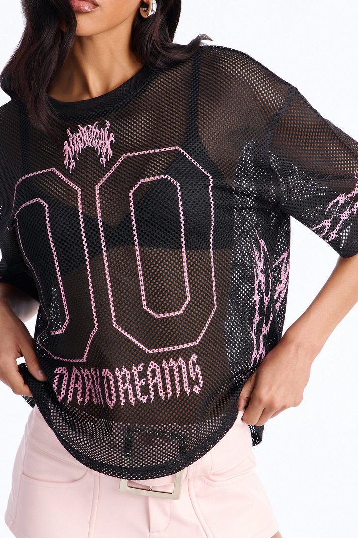 Dark Dreamer Open Mesh Jersey - Black
