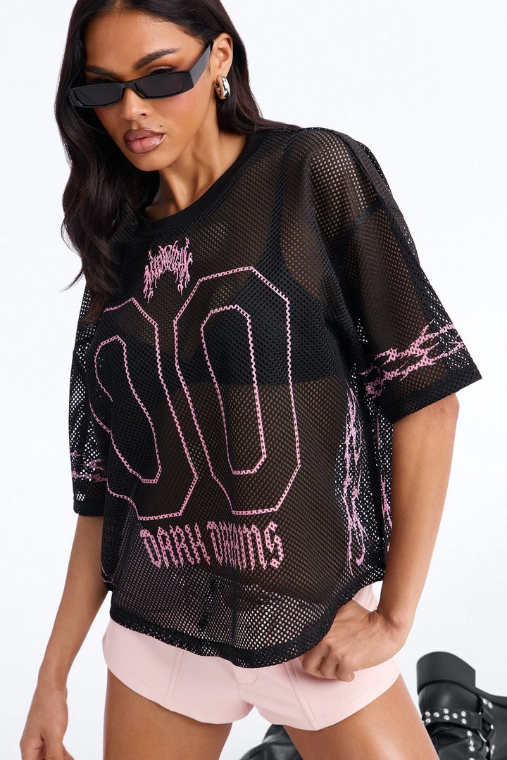 Dark Dreamer Open Mesh Jersey - Black