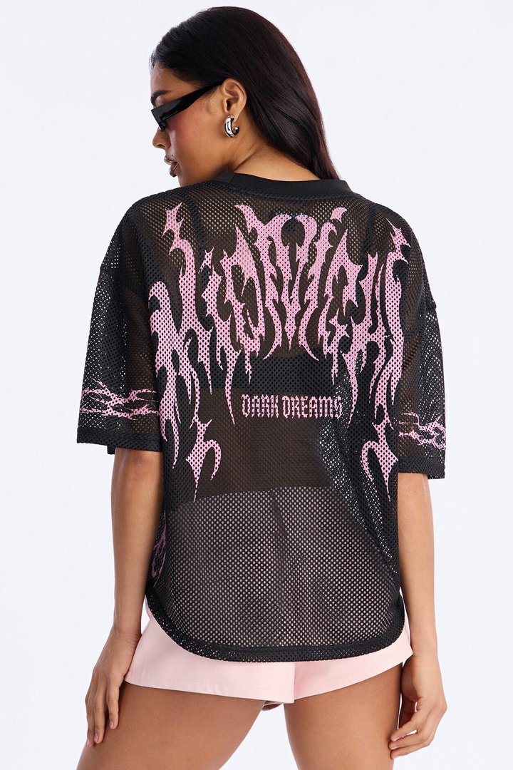 Dark Dreamer Open Mesh Jersey - Black