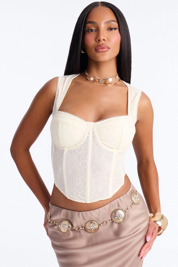 Floral Spark Chain Belt - Gold