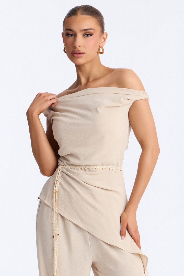 Laguna Veda 3 Piece Pant Set - Sand