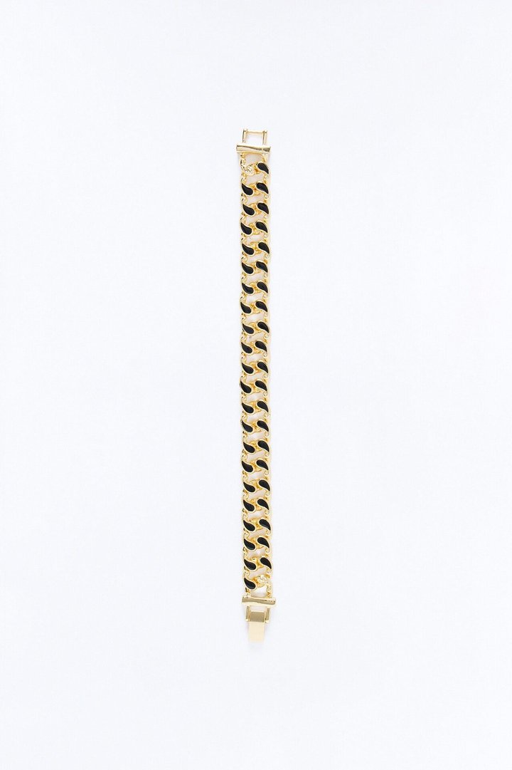 Dark Heat Chain Bracelet - Gold