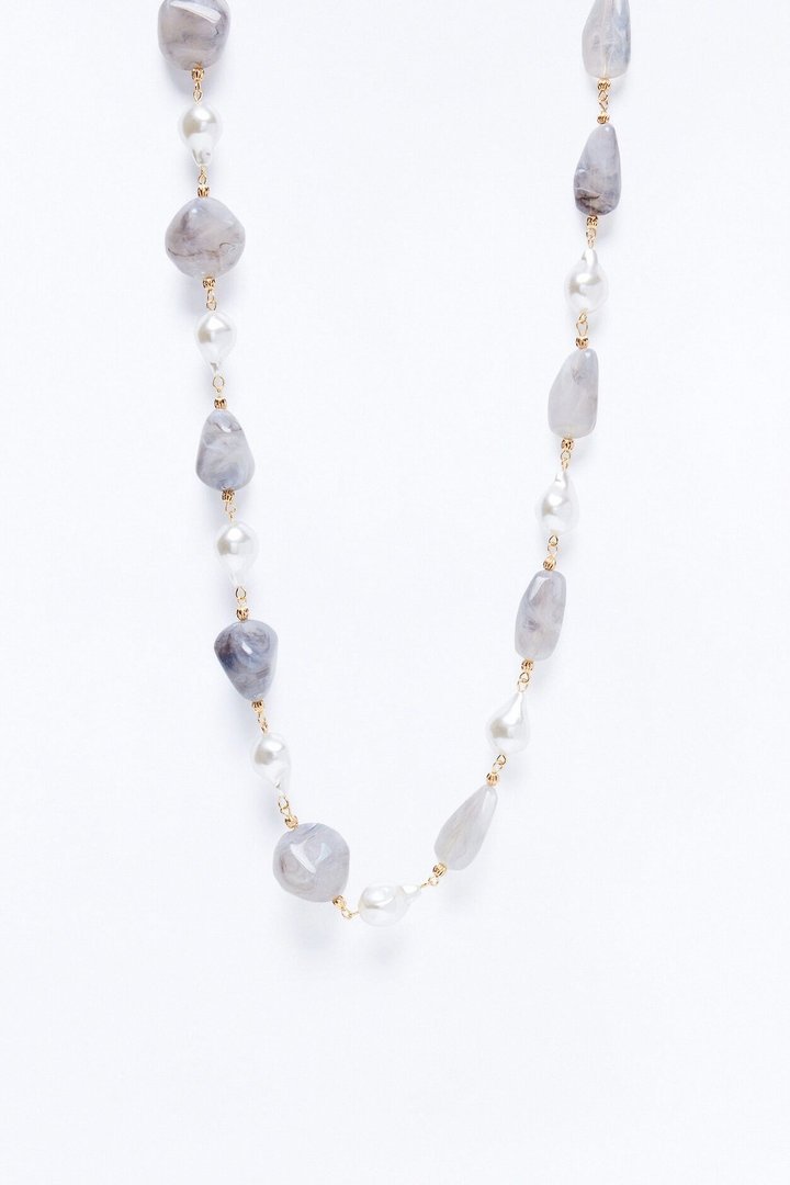Bon Voyage Necklace - Grey/combo