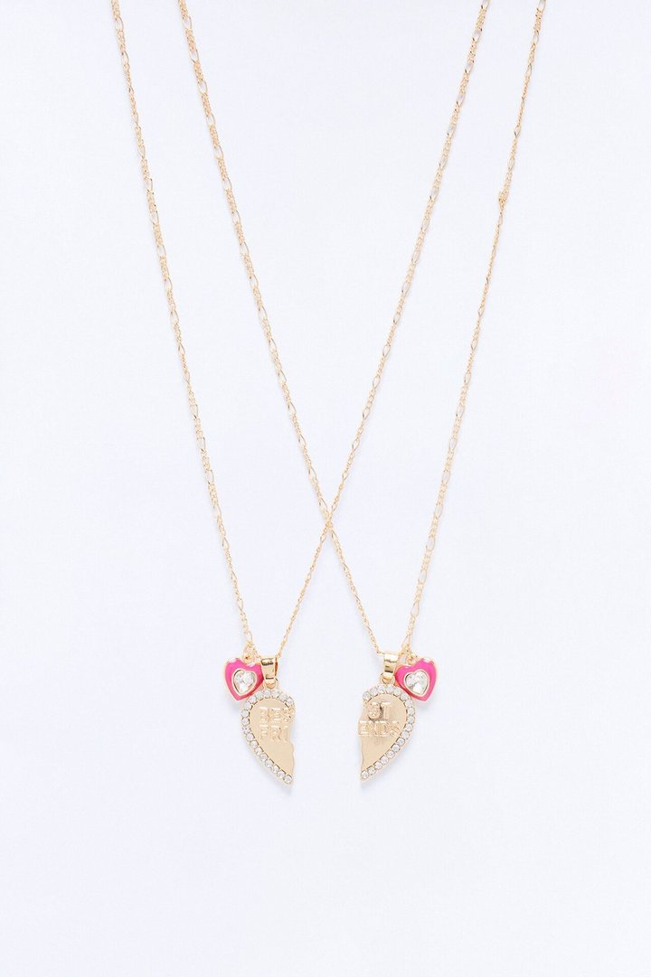 Mini Best Friends Necklace Set - Gold