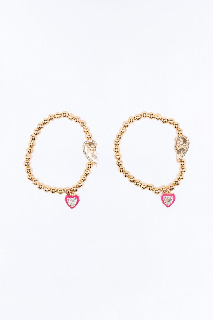 Mini Best Friends Stretch Bracelet Set - Gold